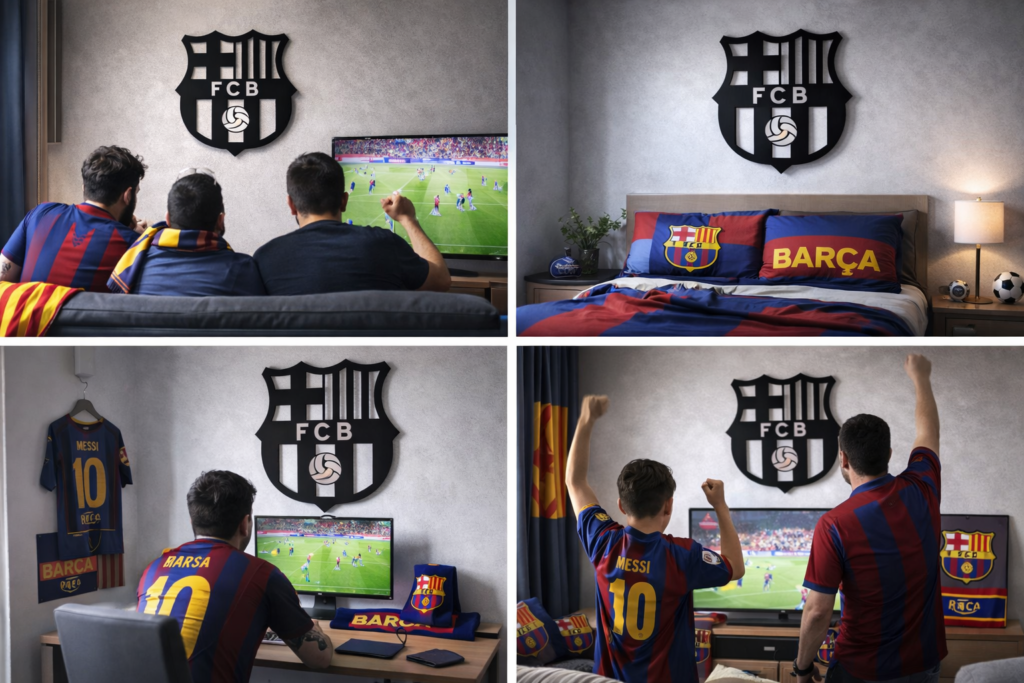 Escudo en madera FC Barcelona