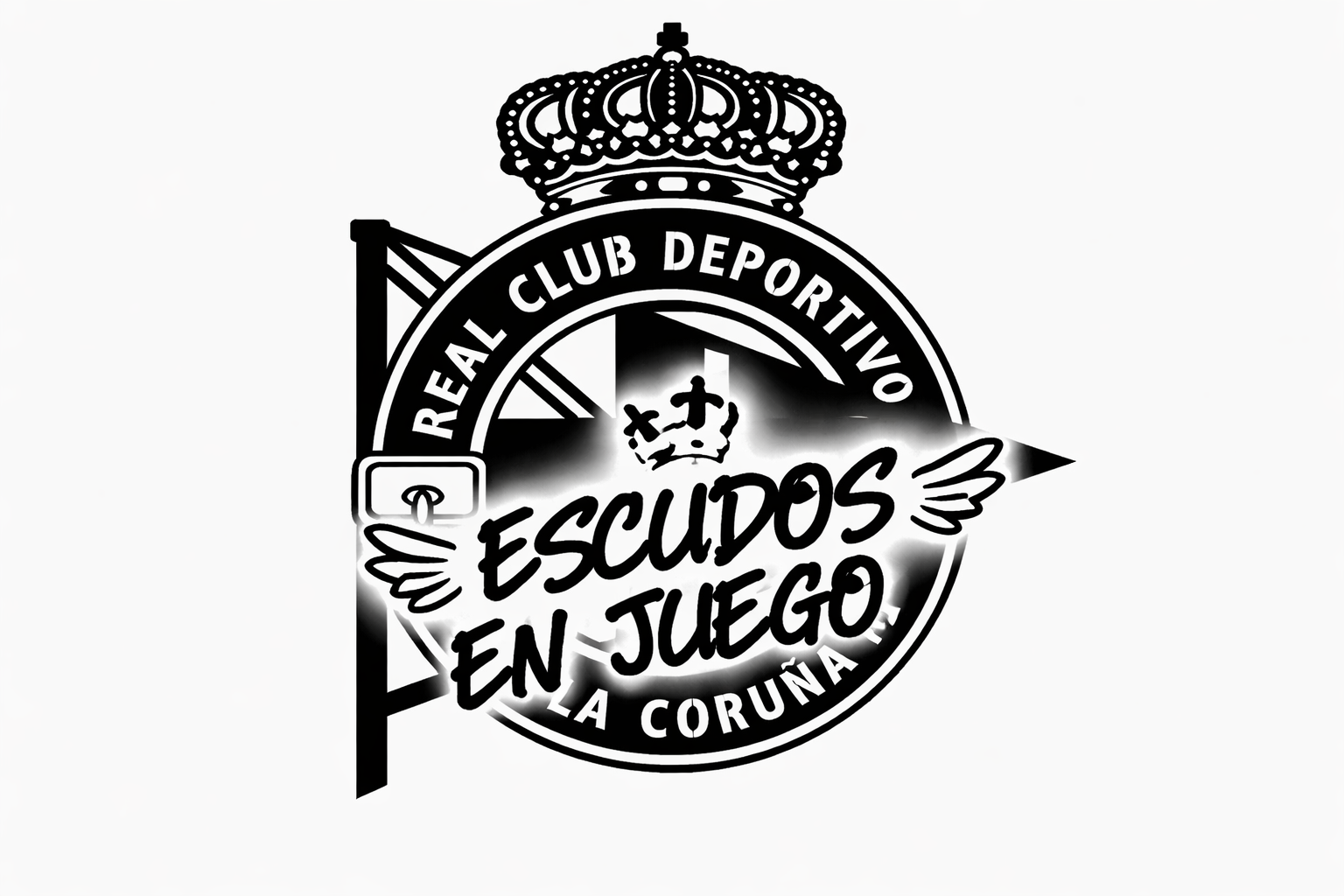 Escudo-madera-Deportivo La Coruña-www.escudosenjuego.com